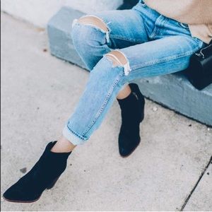 Sam Edelman Taye Suede Booties in Black